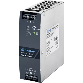 Finder 78.W1.1.230.2402 Sursă de alimentare pentru șină DIN 24V DC 5A 120W 1 ieșire