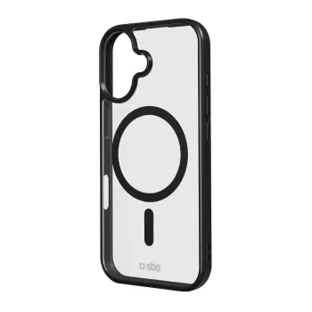 Husă SBS pentru Apple iPhone 17, transparent neagră, compatibilă MagSafe TEMAGCOLIP1763K