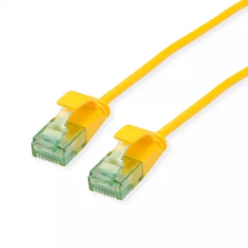 Cablu patch ROLINE RM UTP Cat.6A/Class EA SLIM galben 1m 21.45.3423
