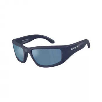Arnette AN4358 275922 Men's Rectangular Sunglasses, Matte Black Frame, Grey Lenses, 58mm