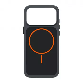 Husă SBS D3O Core pentru iPhone 18 Pro Max / 17 Pro Max, compatibilă MagSafe, neagră-portocaliu