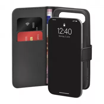 Husă flip PURO pentru Apple iPhone 17 Air PUIPC1766BOOKC8BLK neagră