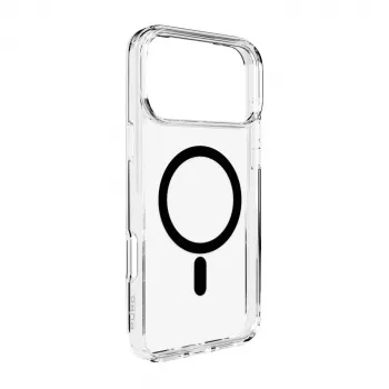 Puro protective cover for Apple iPhone 17 Pro Max, transparent black, MagSafe