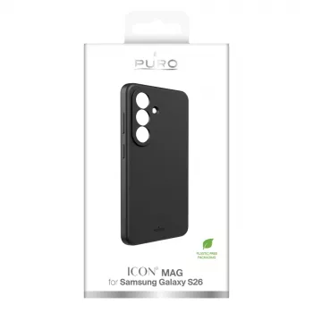 Husă spate de protecție SBS Mobile Icon Collection pentru Samsung Galaxy S26, neagră PUSGS26ICONBLK