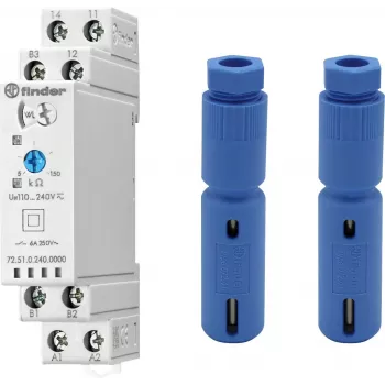 Releu de control nivel Finder seria 72, 2 CO, 240V AC, lichide conductive 725102400000PQA