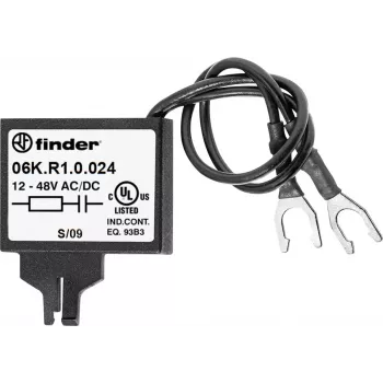 Modul de suprimare RC Finder 06K.R1.0.024 pentru bobine de releu 24V AC/DC