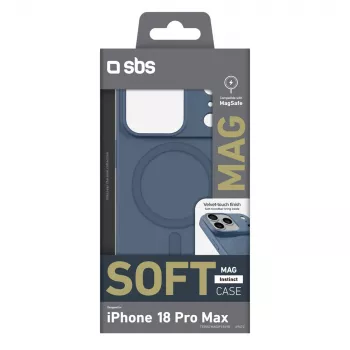 Husă SBS Instinct Mag pentru iPhone 18 Pro Max / 17 Pro Max, compatibilă MagSafe, albastră