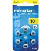 Baterie pentru aparate auditive Renata ZA10 zinc-aer PR70 105 mAh 1,4 V pachet de 6 ZA10.DP6 0HG