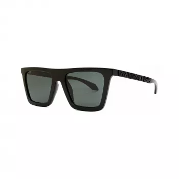 Versace VE4468UGB187 Women's Cat Eye Sunglasses, Black Frame, Dark Grey Lenses, 53-19-140 mm