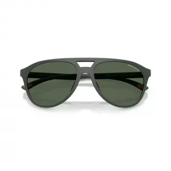 Ochelari de soare bărbați Armani Exchange AX4156SU 83777, negru mat/gri închis, 59 mm
