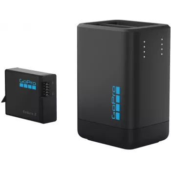 Încărcător dual GoPro + acumulator Enduro (AGDBD-001-EU)