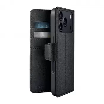 Husă SBS Wallet Classic Mag pentru Apple iPhone 18 Pro cu portofel și suport, compatibilă MagSafe - neagră
