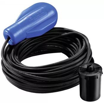 Comutator cu flotor Finder 72.A1.1.000.1001 pentru umplere sau golire, cablu 10 m, 1 contact comutator, IP68