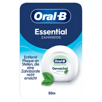 Ață dentară Oral-B Essential Floss cu ceară mentă 50 m 8006530045797