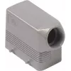 Capac carcasă cu intrare laterală ILME MHO10.20 mărimea 57.27 aluminiu turnat gri blocare cu 4 șuruburi M20