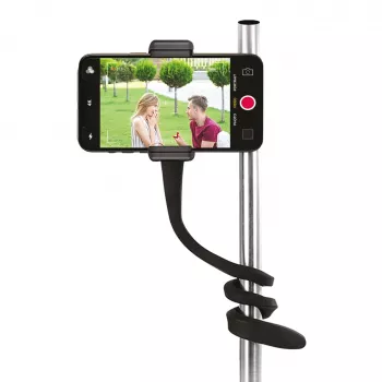 Suport flexibil de masă SBS Mobile TESUPPFLEXY pentru smartphone-uri și tablete până la 10,5 inch, negru