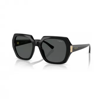 Ochelari de soare damă VOGUE VO5612SBW4487 pătrați negru/gri 55mm