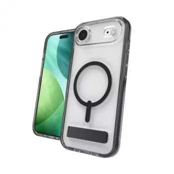 Husă ZAGG Santa Cruz Snap KS cu suport pentru iPhone Air, compatibilă MagSafe (Jet Black)