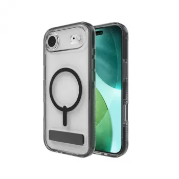 Husă ZAGG Santa Cruz Snap KS cu suport pentru iPhone Air, compatibilă MagSafe (Jet Black)