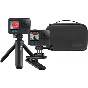 Kit de accesorii GoPro Travel Kit AKTTR-002-VN (Shorty, husă + șnur, carcasă compactă)