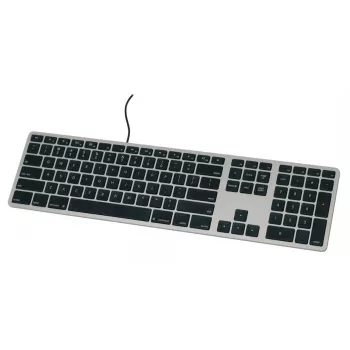 Tastatură cu fir USB-C Matias pentru Mac - Space Gray - versiunea SUA FK316CB