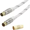 Cablu de conectare antenă SAT Vivanco 3 m alb (VVACABMF300HQW)
