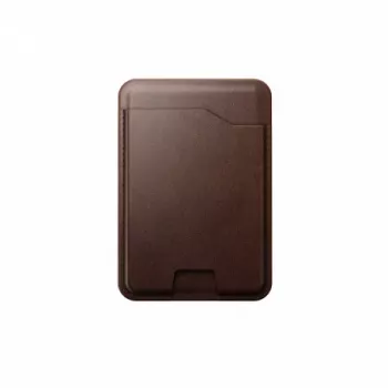 Portofel din piele NOMAD Leather Mag Wallet - compatibil MagSafe și Apple Find My (maro)