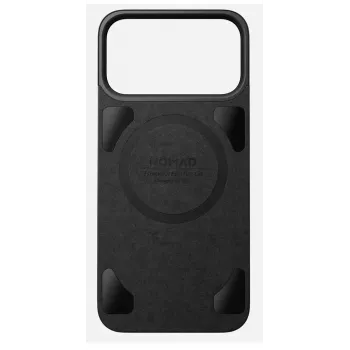 Husă spate din piele magnetică NOMAD pentru iPhone 17 Pro Max, compatibilă MagSafe, piele Horween (neagră)