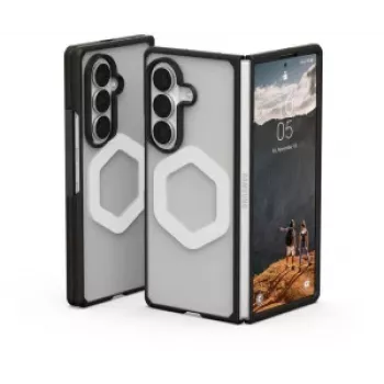 Husă UAG Urban Armor Gear Mouve cu modul magnetic pentru Samsung Galaxy Z Fold8 Ultra, Ice (transparent)/neagră 214560114343