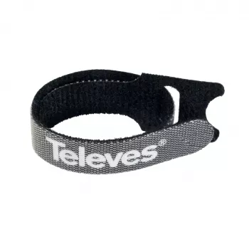 Legături de cablu cu scai Televes KBL, pachet de 10, negru, 15 mm x 250 mm 200102