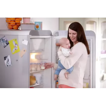 Recipiente pentru depozitare lapte matern și alimente Philips Avent 180 ml (set de 5) cu capace