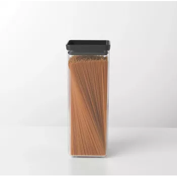Recipient pătrat pentru păstrarea alimentelor Brabantia 2,5L gri închis