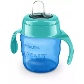 Cană de antrenament Philips AVENT Easy Sip cu mânere, 6M+, 200ml, gura din silicon, verde