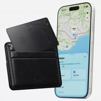 NOMAD Tracking Card V2 - Card de localizare pentru portofel compatibil cu Apple Find My (negru)