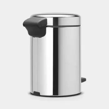 Coș de gunoi cu pedală Brabantia NewIcon 5L Brilliant Steel
