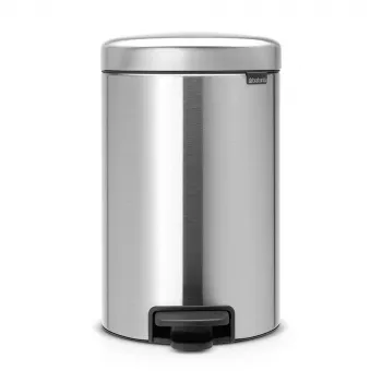 Coș de gunoi cu pedală Brabantia NewIcon 12L Matt Steel