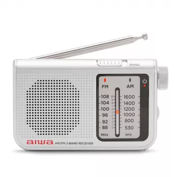 Radio portabil analogic de buzunar AM/FM AIWA RS-55/SL, gri