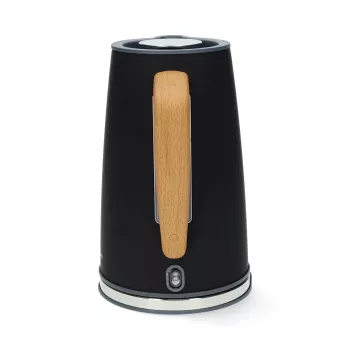 Fierbător electric Gastronoma 18130006, 1,7 L, 2200 W, oțel inoxidabil, negru, fără cablu, bază 360°