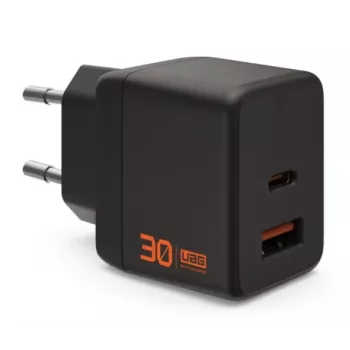 Încărcător de perete GaN UAG Urban Armor Gear SRGE 30W PD USB-C/USB-A negru 9B443511V4040