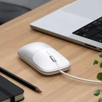 Mouse cu fir Satechi Slim LX, argintiu