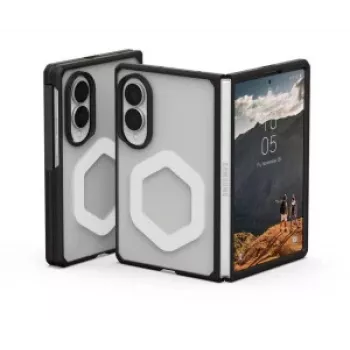 Husă UAG Urban Armor Gear Mouve cu modul magnetic pentru Samsung Galaxy Z Fold8 – Ice (transparent)/neagră 214562114343
