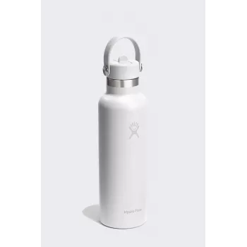 Sticlă Hydro Flask 21 Oz Standard Flex Straw Cap (621 ml) - albă