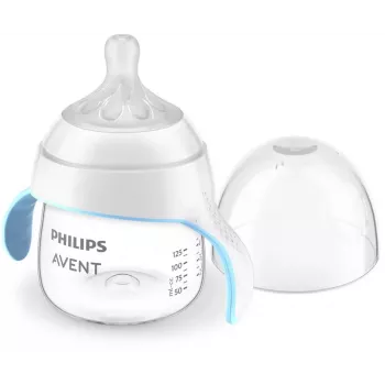 Cană de antrenament Philips Avent Natural Response 150 ml, tetină cu debit mediu, 6m+