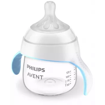 Cană de antrenament Philips Avent Natural Response 150 ml, tetină cu debit mediu, 6m+