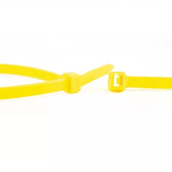 WKK Yellow Nylon Cable Ties 100 x 2.5 mm, 100-Pack 11032471