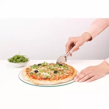 Tăietor pentru aluat de pizza Brabantia Profile, oțel mat