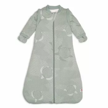 Sac de dormit pentru bebeluș Lodger Hopper Matcha Turtle cu mâneci detașabile, 50/62, mătase HPM 109_50/62