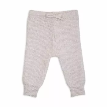 Lodger Jooger pantaloni tricotați din merino pentru bebeluși, Birch, mărimea 62