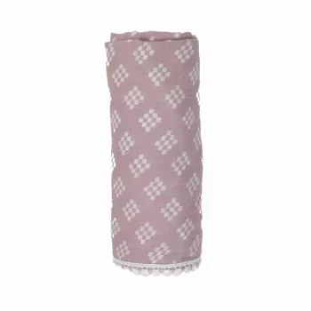 Lodger Swaddle Tribe păturică de înfășat din muselină 120x120 cm Rose