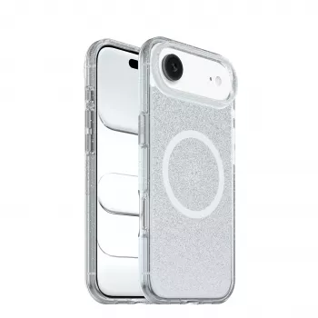 Husă OtterBox React Series pentru Apple iPhone 15 Pro Max - Stardust (transparent cu sclipici), compatibilă MagSafe 77-99279